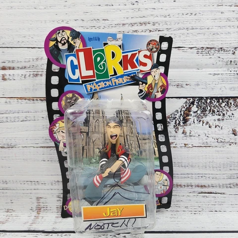 Clerks In Action Figures JAY Autographed By Jason Mewes Dogma NIB Sealed New Cover