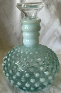 Vintage Fenton Hobnail Blue Opalescent Jar W/O Original Stopper - Picture 1 of 5