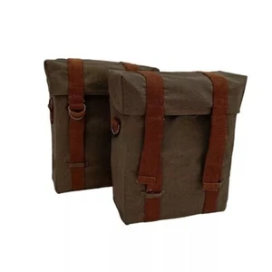 Alforja militar apta para Royal Enfield Classic Reborn 350cc bolsa de oliva y montaje - Imagen 1 de 5