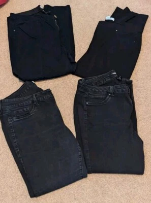 Lot Of 4 Women's Pants Size 20w Black Pants - Image 1 of 4