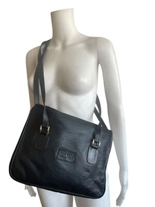 Rare 90s Kenzo Leather Bag Crossbody Two Ways to be Worn Handbag Birthday Gift - Bild 1 von 7