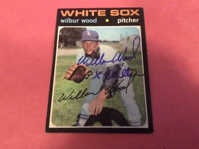 Autógrafo de Wilbur Wood #436 de Topps 1971. Foto 1 de 2