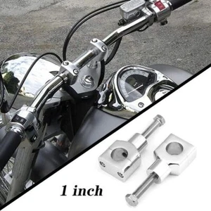 Elevador de manillar cromado de 1" para Honda Shadow VT VT1100 VT750 VT600 VF750 Magna 750 - Imagen 1 de 11