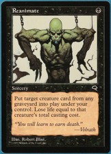 Reanimate Tempest NM Black Uncommon MAGIC GATHERING CARD (ID# 249668) ABUGames