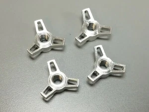 Set Aluminum M4 4mm Wheel Lock Nut Tamiya 1/10 Sand Scorcher Fighting Buggy Car - Picture 1 of 5