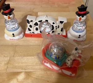 1996 101 Dalmations McDonalds Happy Meal Toys Figures Snow globes Lot Of 4 - Picture 1 of 3