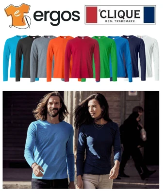 CLIQUE T-Shirt Maglia Maglietta Manica Lunga BASIC-T L/S Ladies Cotone da Donna - Image 1 of 3