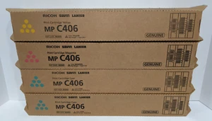 Ricoh Genuine Toner Bundle of 4 MP C406 - 842092 842093 842094 - Picture 1 of 1