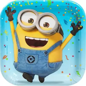 Piatti da dessert Cattivissimo Me Party Minion Torte Forniture di compleanno 8 per confezione - Foto 1 di 1