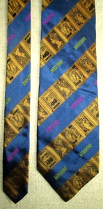 - MOSCHINO cravate cravatte 100% soie autentique TBEG vintage - Imagen 1 de 4