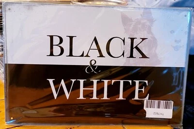 Letrero de metal de hojalata de whisky escocés blanco y negro 8 X 12 pulgadas de tamaño nuevo  Foto 1 de 2