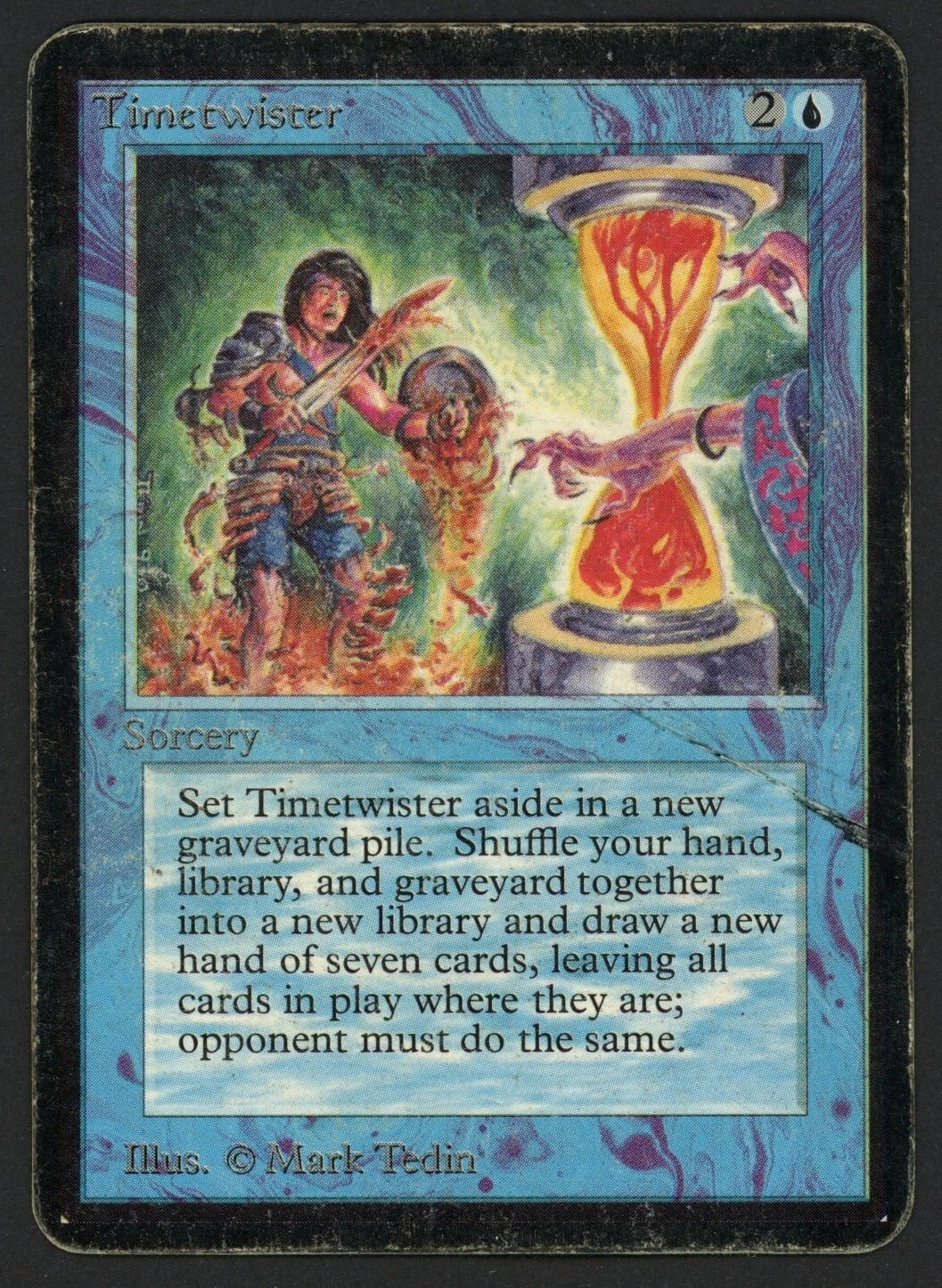 ***Alpha Timetwister (Heavy Ink & Wear)*** MTG Alpha Magic Kid Icarus