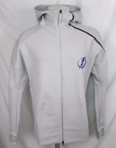 Tampa Bay Lightning Men's Adidas Front Zip Hoodie Gray L, XL, 2XL Cover