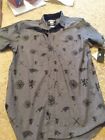 game of thrones button up limited edition grey shirt small