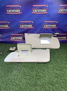 13-19 Ford Flex Sun Visor Set Left Driver Right Passenger Pair Beige HOMELINK - Picture 1 of 7