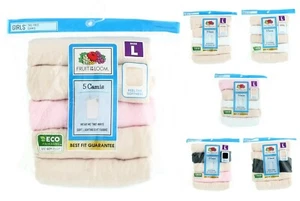 Fruit of the Loom Girl's Camisoles 5GCAMBT, Lightweight Tag-Free Camis, 5-Pack - Picture 1 of 14