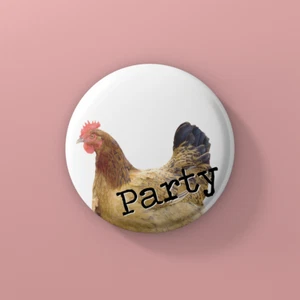 Junggesellinnenabschied Hochzeit Braut - bedruckte 25 mm / 58 mm Button Anstecker / Taschenspiegel - Bild 1 von 4