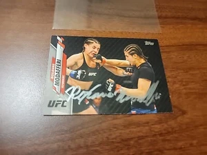 Roxanne Modafferi Auto On Card TOPPS UFC #66 Legend Happy NINJA Sleeved Mint - Picture 1 of 5