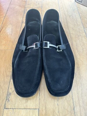 Mocasines sin cordones negros para hombre Ermenegildo Zegna, talla 13 Foto 1 de 4