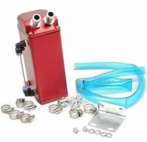 Universal Aluminium Oil Catch Tank Entlüftungsdose Vierkant 9mm &15mm Armaturen - Bild 1 von 7