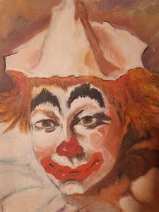 Très joli portrait de clown signé Korzy Huile sur toile - Bild 1 von 6