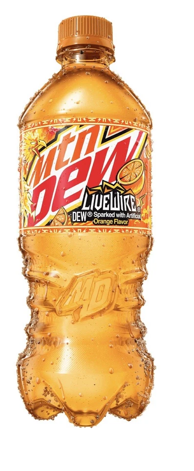 X3 MTN Dew Mountain Dew Live Wire American Soda Bottles 20 Oz
