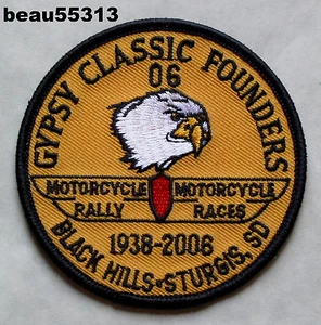 ⭐STURGIS JACKPINE GITANO CLÁSICO FUNDADORES 2006 HARLEY RALLY CHALECO CHAQUETA PARCHE - Imagen 1 de 1