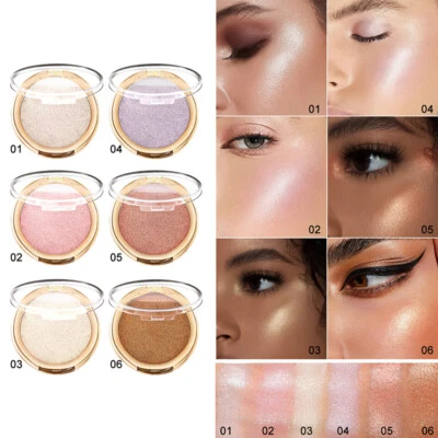 Highlight Powder Facial Powder Face Brighten Shadow Powder Cosmetic Brightenin ^ - Image 1 of 4