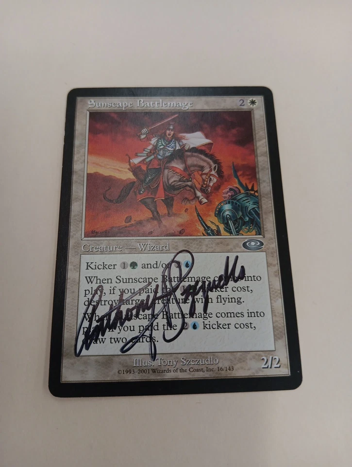 Sunscape Battlemage ARTIST PROOF Planeshift  Signed by Tony Szczudlo  Magic Mtg - Image 1 of 2