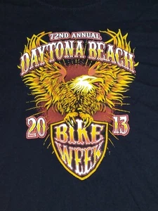 Dayton Beach Florida 2013 Bike Week Fruit Of The Loom Sz 14/16 Youth - Picture 1 of 6
