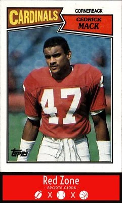 1987 Topps - #338 Cedric Mack NM Set Break. - Image 1 of 2
