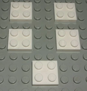 Lego Platte 2x2 Weiss 5 Stück (644) - Bild 1 von 1
