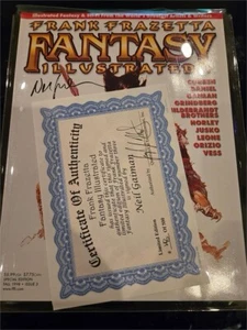 Frank Fazetta Fantasy Illustrierte Signiert N.Gaiman - Bild 1 von 4