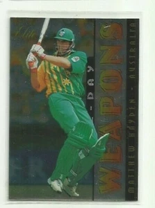 CRICKET AUSTRALIA 1996 Futera Elite Weapons MATTHEW HAYDEN # 7 Card ACB - Picture 1 of 1