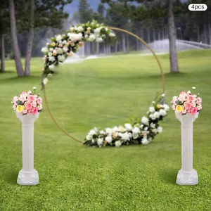 4 Stück Römische Säule Blumentopf Halter Hochzeit Römer Säule Landschaft Veranstaltungsort Dekor - Bild 1 von 11