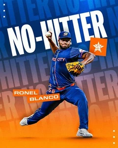 Ronel Blanco No Hitter Collage 2024 Houston Astros 8x10 MLB Baseball Foto - Bild 1 von 1