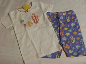Gymboree Size 4 Sleepwear Pajama Shorts Top Fish Set NWT - Picture 1 of 2