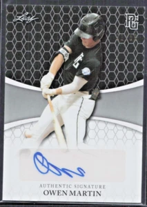 2022 Leaf Perfect Game Black Auto 31/50 #BA-OM1 Owen Martin RC - MINT - Picture 1 of 2