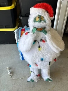 32-Inch Pre-Lit Rudolph The Red-Nosed Reindeer Bumble Christmas Yard Decoration - Picture 1 of 7