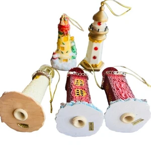 Faro Árbol de Navidad Adornos Iluminar Rojo Blanco Oro Brillo  - Imagen 1 de 6