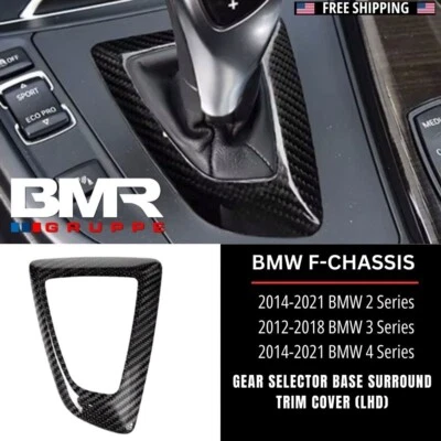 Real Carbon Fiber Gear Shift Panel for BMW F-Chassis F30 F32 F20 F22 (LHD) - Image 1 of 4