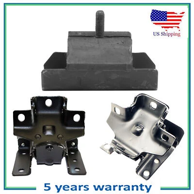3PCS Engine Motor & Trans Mount For 01-06 Chevrolet Silverado 1500 HD 6.0L 2WD - Image 1 of 4