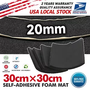 For Car Load Floor Sound Deadener Heat Insulation Mat 3.9sq.ft 20mm 4sheets new - Picture 1 of 15
