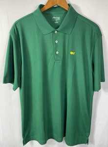 Masters Tech Men's LARGE Green Augusta National Polo Shirt Logo Left Chest - Picture 1 of 15