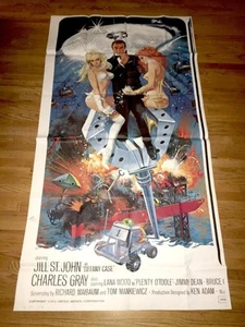 Diamonds are Forever (1971) teilweise sechs Blatt Filmplakat James Bond McGinnis - Bild 1 von 7