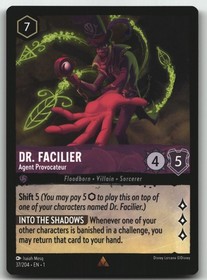 Dr. Facilier - Agent Provocateur Rare The First Chapter 37/204 NM