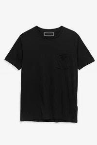 NEXT Herren T-Shirt schwarz Baumwolle Größe S Rundhals - Tasche - Bild 1 von 5
