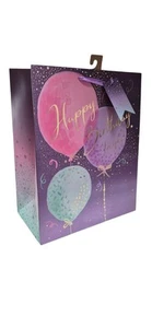 Wraptastic - Mediana/Grande/XL Grande Bolsa de Regalo y Etiqueta ROSA MUJER FLORAL DÍA DE LAS MADRES - Imagen 1 de 1