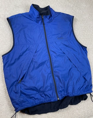 Vintage Polo Sport Vest Mens Size 2XL Reversible Polartec Fleece Blue Full Zip - Image 1 of 4