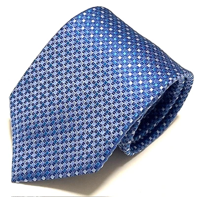 David Donahue Tie Jacquard Luxury Geometric Sharp Dapper Stylish Handmade USA — 第 1/4 张图片